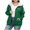 Green, variant on Mevxay Women Winter Zip Up Hoodie Plus Size Fleece Sherpa Lined Sweatshirt Jacket Outdoor Casual Warm Comfy Thermal Outerwear Khaki 4XL