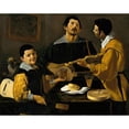 thumbnail image 2 of Diego Velázquez 24x20 Black Ornate Framed Double Matted Museum Art Print Titled: The Three Musicians (ca 1618), 2 of 5