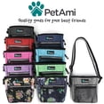 thumbnail image 7 of PetAmi Dog Treat Pouch, Pet Treat Pouch For Training, Dog Walking Bag Holder for Kibbles, Pet Food Toy, Dog Trainer Essentials Supplies, Poop Bag Dispenser, 3 Ways to Wear (Floral Black), 7 of 7