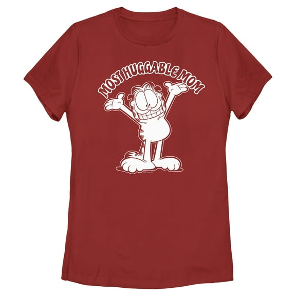 Women's Garfield Most Huggable Mom  Graphic T-Shirt