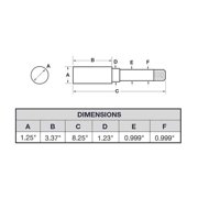 RIGID HITCH INCORPORATED Pre-Greased Pair of 4-Bolt On 4 Inch Hub Assembly (AKRD-200044-PG) Includes (2) 1 Inch Straight Spindles & Bearings
