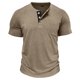 thumbnail image 4 of Tops para hombre, blusas y camisas de manga corta y cuello redondo para hombre, color liso, cálidos y ajustados, cuello semialto, manga larga, base deportiva y fitness, top de poliéster para hombre., 4 of 8