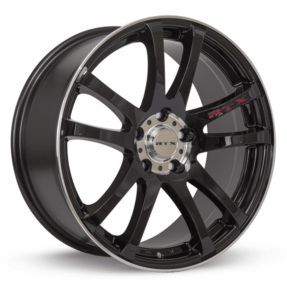 RTX Twin 15x6.5 4x100 ET38 CB73.1 Black Machined Wheel