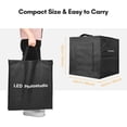 thumbnail image 3 of Ikayaa 40cm/ 16inch Foldable LED Light Tent Portable Tabletop Photo Studio Light Box 128pcs LED Beads Bi-Color Temperature Adjustable Brightness with 6pcs Color Backdrops(White/Black/Grey/Red/Green, 3 of 7