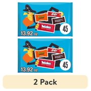 (2 pack) Hershey Miniatures Assorted Flavored Halloween Candy, Bag 13.92 oz, 45 Pieces
