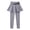 Grey*, variant on OSOLU Girls Pants Sports Solid Color Comfortable Stretch Knit Joggers Summer Activity Lightweight Leggings with Skirt Overlay Trendy Travel Trousers