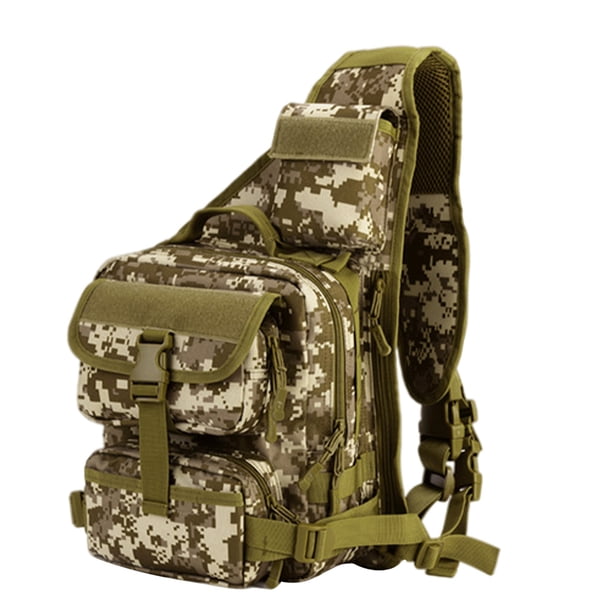 Toystoory Bolso bandolera de gran capacidad para correr, bolso cruzado elegante con cremallera, bolsos de mensajero multiusos, hebillas, paquete Mochilas de mochilero desierto digital