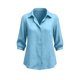 thumbnail image 5 of Neewe Cotton Linen Cardigan for Women Plain Lightweight Trendy Long Sleeve Lapel Collar Button Down Blouse Top, 5 of 6