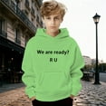 thumbnail image 2 of Boys Graphic Print Hooded Sweatshirt, Soft Long Sleeve Pullover Casual Jacket for Kids Youth Size 6-18, 2 of 4