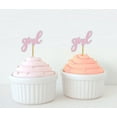 thumbnail image 1 of Darling Souvenir, Baby Shower Girl Cupcake Toppers, Gender Reveal Party Dessert Decorations - Pack Of 20, 1 of 1