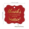 thumbnail image 7 of Inkdotpot Thanks For Celebrating With Us Bridal Shower-Baby Shower-Retirement-Wedding-Birthday Bottle Tag Real Gold Foil Favor Bracket Shape Hang Tags Pack Of 100, 7 of 7