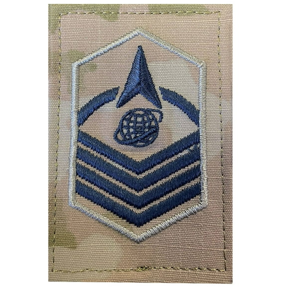 Space Force Embroidered OCP With Hook Rank Insignia - Master Sergeant