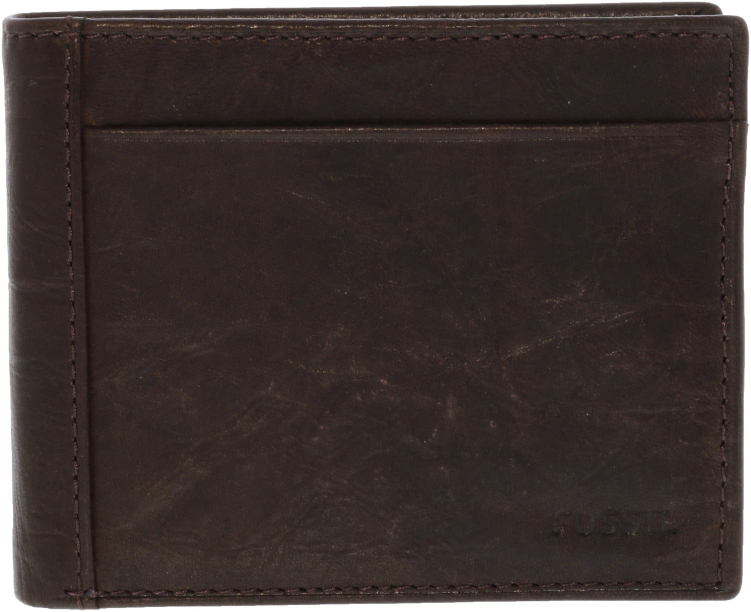 Fossil Men's Quinn Genuine Leather Wallet Flip ID Bifold Card Case 
