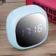 thumbnail image 3 of Reloj despertador LED multifuncional para el hogar, espejo de maquillaje de escritorio, superficie, reloj silencioso Digital para dormitorio, color azul, 3 of 8