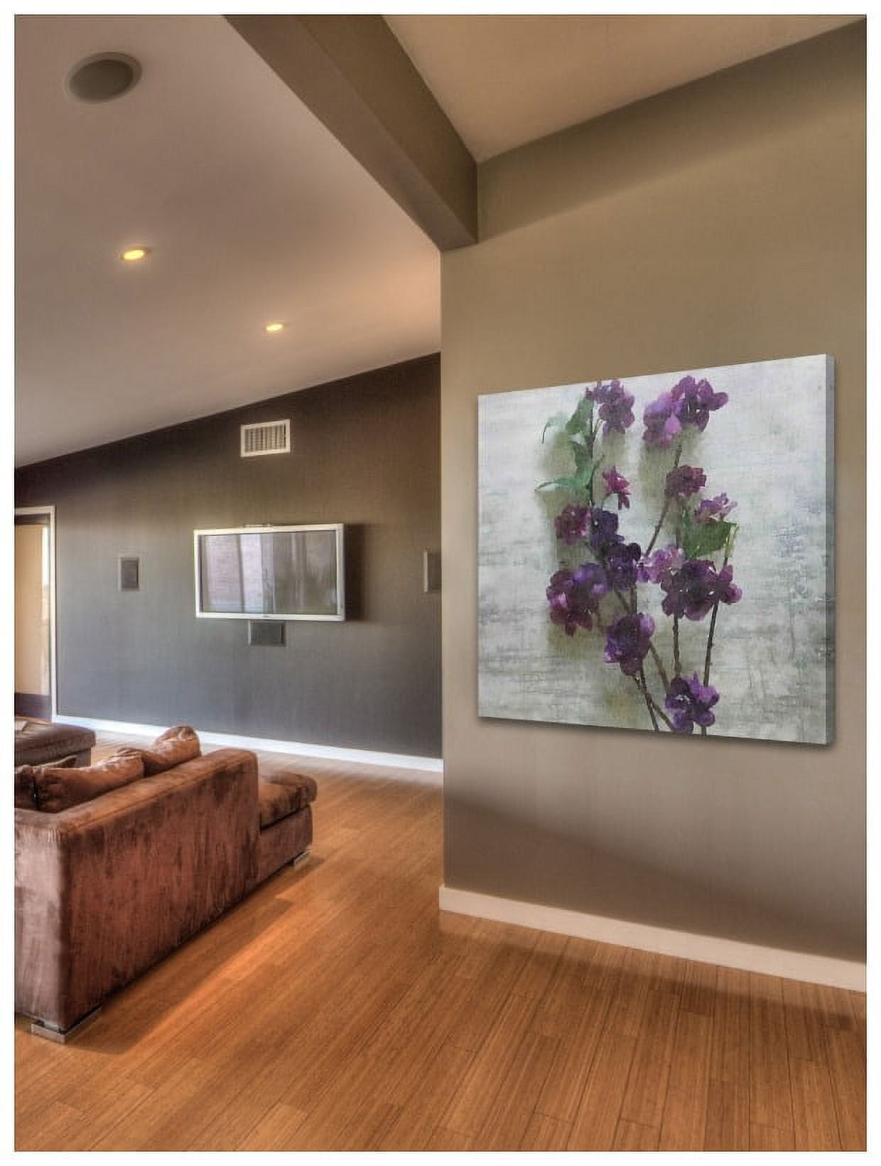 Marmont Hill - "Purple Garden 2" by Irena Orlov Painting Print on Wrapped Canvas