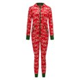 thumbnail image 3 of Pijamas Navideñas Camisón con capucha Body Mujer Cómodo Chic Casual Loungewear Ygjytge Rojo*Letra Roja T S para Mujer, 3 of 7