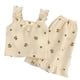 thumbnail image 1 of Conjunto de pijama de camisola de dos piezas con almohadillas para el pecho, conjunto de pijama de verano suelto, suave y agradable para la piel para niñas, naranja, L, 1 of 8