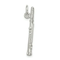 925 Sterling Silver Flute Charm Pendant