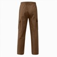 thumbnail image 6 of HFHAPW Boy's Casual Baggy Cargo Pants Elastic Waist Workout Sweatpants Joggers(Coffee,11-12 Y), 6 of 6