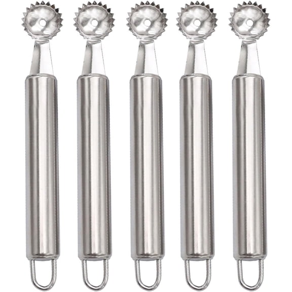 5 Pack Fruit Pullers Tomato Stem Removers Practical Cherry Tomato Corer Tool Stainlesss Steels Strawberry Hullers Kitchen Device