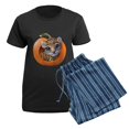 thumbnail image 5 of CafePress - PD Moreno's Halloween Jaguar - Women's Short Sleeve Print T-Shirt and Pants Dark Cotton Pajama Set, 5 of 7