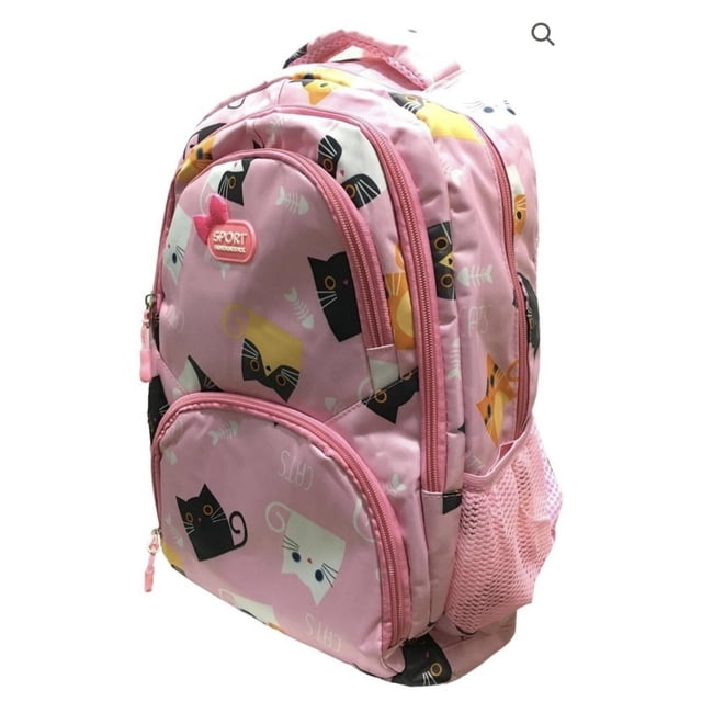 Mochila con diseño de gatitos y gatos de 40 cm