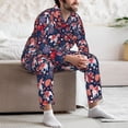 thumbnail image 7 of Sikiie Elephants Mens Pajama Set, Soft Warm Long Sleeve Sleepwear, Cozy Button-Down Pjs for Men-Small, 7 of 7