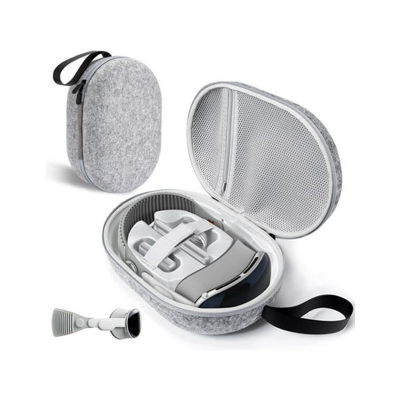 Hard Carrying Case Compatible with Meta Oculus Quest 2/Quest 3/Vision Pro Original/Elite Version VR Gaming Headset and Touch Controllers Accessories, Suitable for Travel and Home Storage