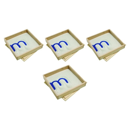 Primary Concepts™ Letter Formation Sand Tray, 8" x 8", Pack of 4
