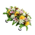 thumbnail image 2 of Kaireo Grave Memorial Artificial Floral Spray with Stand Realistic Fake Flower Arrangement for Cemetery Outdoor Decor, 2 of 4