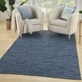 thumbnail image 5 of Nourison Practical Solutions Indoor/Outdoor Navy Blue 4' x 6' Area Rug (4x6), 5 of 9