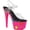 Clear PVC/Neon Hot Pink Glitter, variant on Women's Pleaser Adore 708UVG Ankle-Strap Platform Sandal