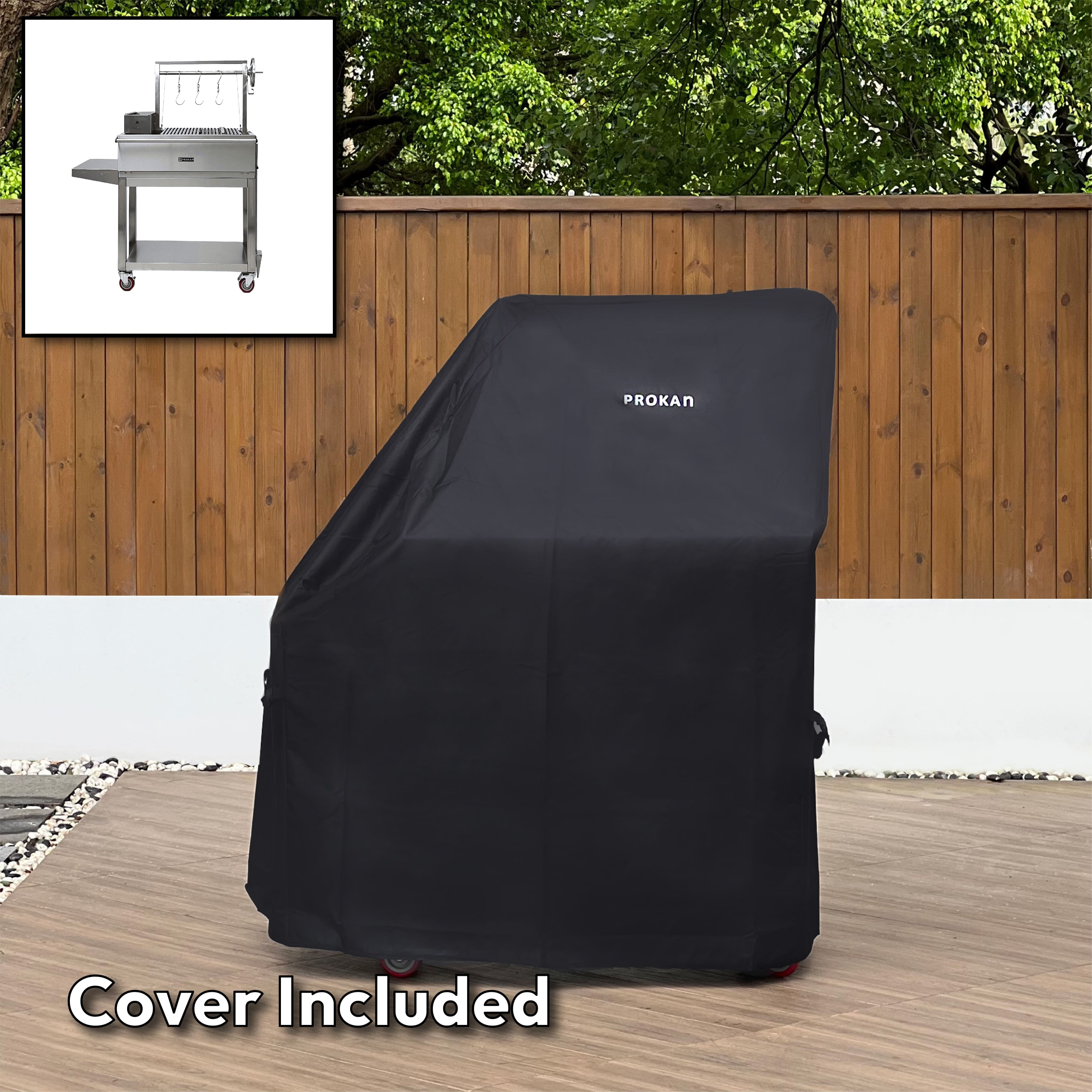 50" Infinity SS304 Argentine Charcoal and Wood BBQ Grill