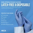 thumbnail image 5 of MEDca Nitrile Exam Gloves - 100 Count Box Disposable Non-Sterile Gloves, Non-Powder Rubber - Blue, 5 of 7