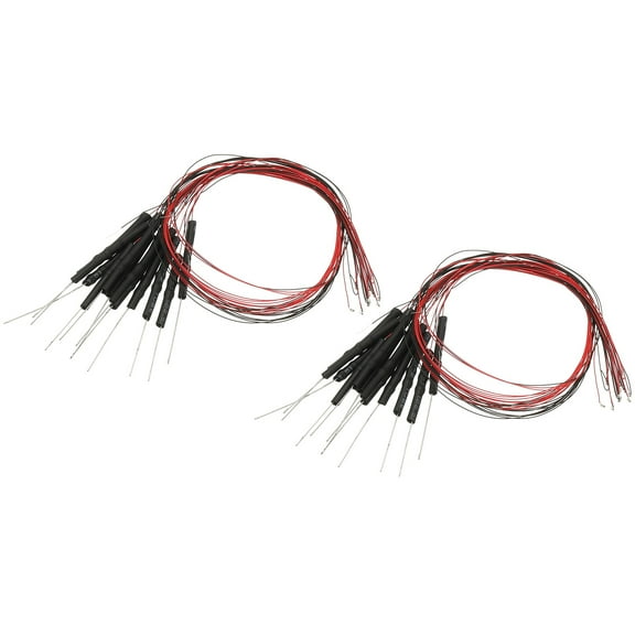 Uxcell 0402 Pre-Wired Micro LED, 24 Pcs 9-12V Pre-soldered Mini Light Emitting Diodes Surface Mount Device for Model, DIY, Science Projects, 9.8" Length, Green