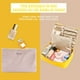 thumbnail image 4 of Bolsa de maquillaje de viaje Queboom, neceser para cosméticos, neceser para mujer y hombre (amarillo), 4 of 5