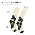 thumbnail image 2 of Lsque Blue Black Butterfly Art Pattern Sport Compression Socks for Men & Women 15-20 mmHg Knee High Nurse Pregnant Running Medical and Travel Athletic, 2 of 6