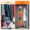 thumbnail image 4 of CHAO Organizador Colgante con 24 Bolsillos - Armario de Tela Oxford Plegable Rosa para Camisas, Vaqueros y Calcetines, 4 of 5