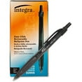 thumbnail image 2 of Integra Easy Click Retractable Ballpoint Pen Medium Pen Point - Retractable - Black - Black Barrel - 12 / Dozen, 2 of 7
