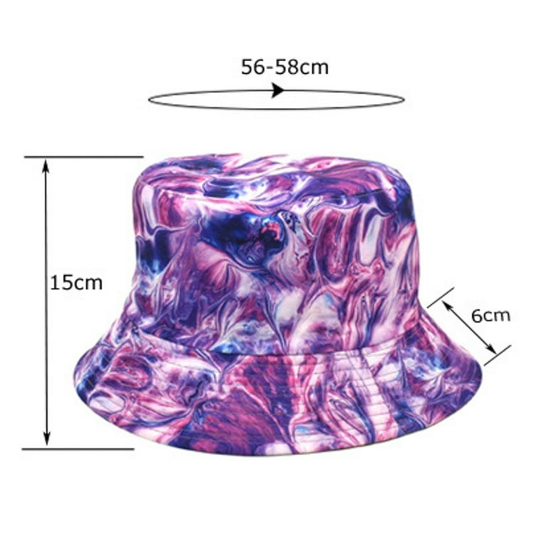 2DXuixsh Summer Floppy Hat Painted Tie Dye Fisherman Hat Men and Women  Double Sided Wear Fashion Leisure Outdoor Sunscreen Sunshade Hat Hats for  Men