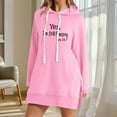 thumbnail image 2 of SwiftWear Women's "Yes I'm Still Freezing " Print Hoodie - Long Sweatshirt with Drawstring Hood & Pocket, Cozy Casual Wear Pullover Tops Pink, 2 of 4