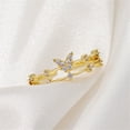 thumbnail image 3 of Fiudx Anillo de Circonita Cúbica, Elegante y Ajustable, Cómodo para Cualquier Ocasión, Regalo Ideal para Cumpleaños o Aniversarios, Perfecto para Hombres y Mujeres, Accesorio de Moda., 3 of 5