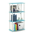 thumbnail image 4 of Furinno 23.6 W x 11.4 D x 43.25 H 4-Shelf Freestanding Shelves, Light Blue and White, 4 of 6