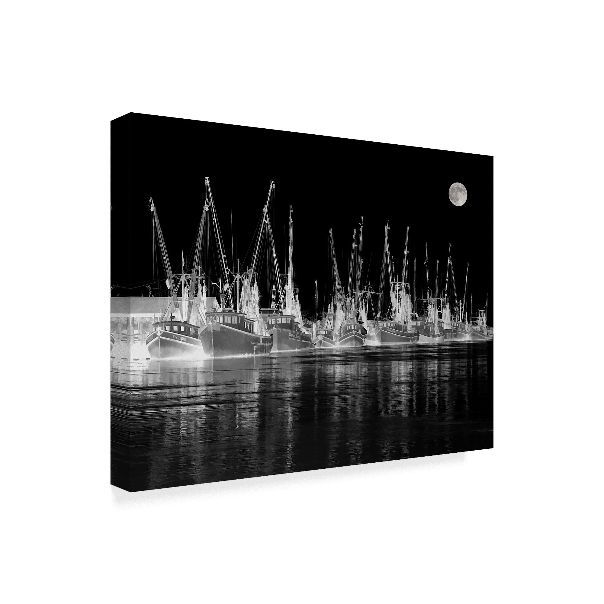 Trademark Fine Art 'Shrimp Boats Asleep' Canvas Art by J.D. Mcfarlan