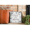thumbnail image 3 of Live Simply Love Boldly Speckled Grey 12 x 12 Wood Wall Sign Plaque, 3 of 4