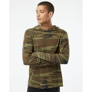 Alternative B01012136 Vintage Jersey Keeper Hooded Pullover, Charcoal Heather - Extra Large