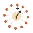 thumbnail image 4 of Elodie Round Ball Wall Clock Quiet Mid Century for Living Room Kitchen Decor Clocks Orange Ball, 4 of 8