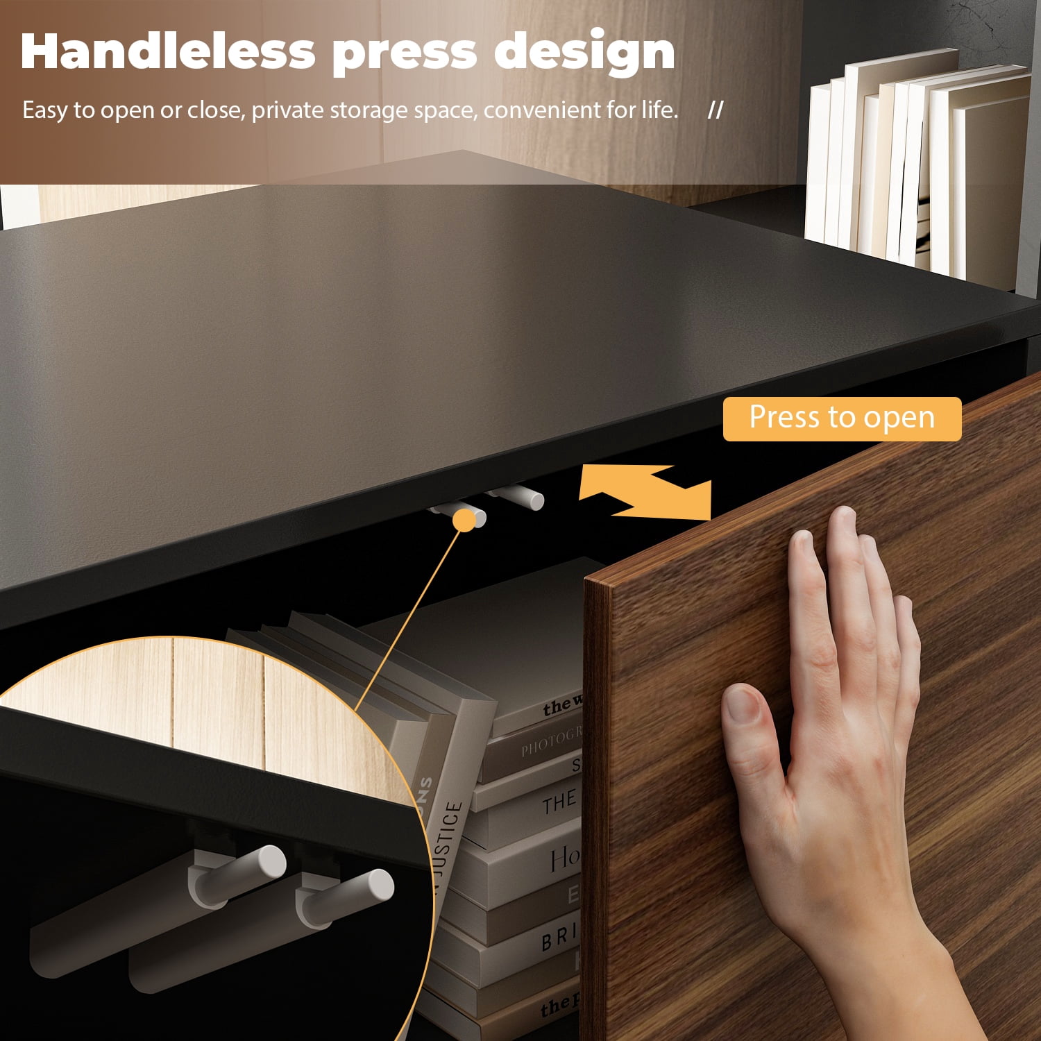 MONSLIPA Home Office Desk with Drawers and File Cabinet, L-Shaped Computer Table Office Furniture Executive Desk, 54.3 inches
