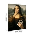 thumbnail image 2 of Mona Lisa Bathroom Art, Mona Lisa Holding A Tissue With Her Hand Over Her Nose Picture Poster, Humor Whimsical Funny Home Decor Bathroom Wall Art(Unframed 15.7x23.6in), 2 of 5