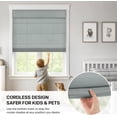 thumbnail image 5 of LazBlinds No Drill Roman Shades for Windows, Cordless Light Filtering Window Shades with UV Protection, Polyester Fabric for Bedroom & Living Room, 33"W x 64"H, Grey, 5 of 7
